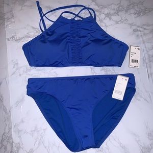 NWT Kenneth Cole Reaction Halter Strappy Bikini